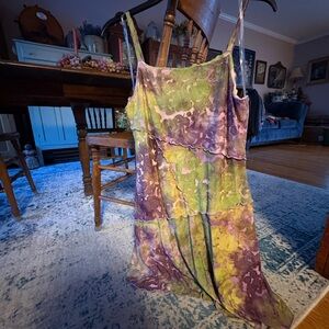 Wild Fable Multicolor Tie-Dye Midi Dress